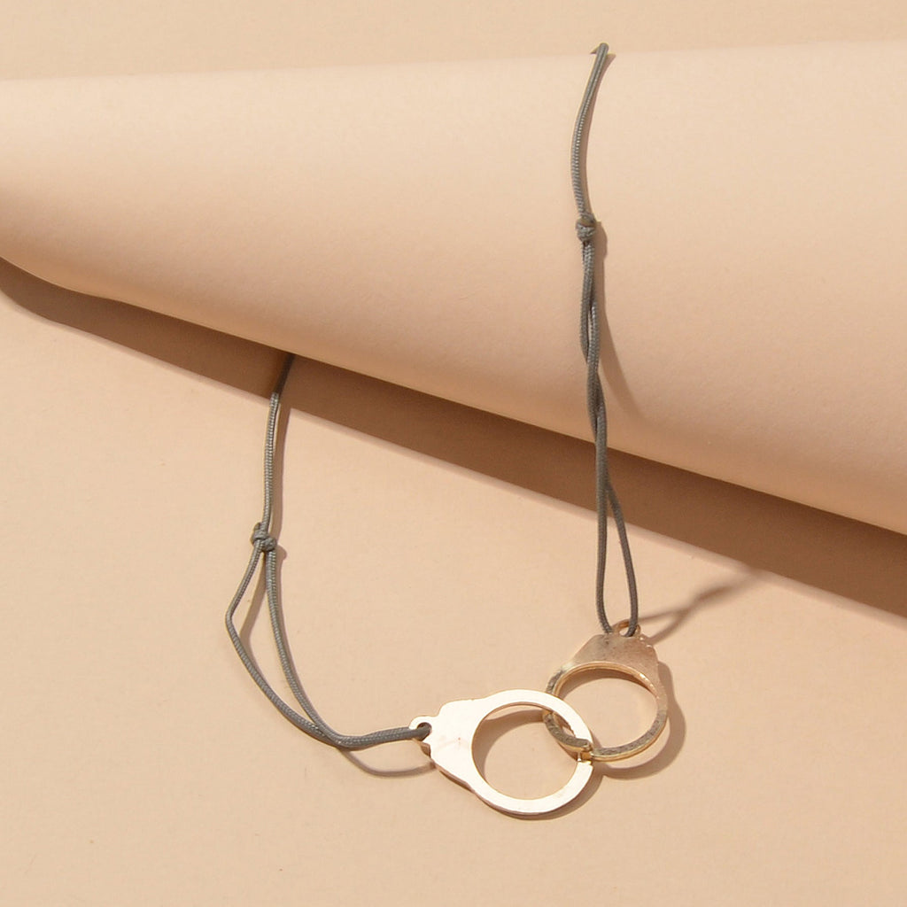 2pcs Goth Punk Hip Hop Elastic Rope Skull Handcuffs Charm Pirate Bracelet Bangle