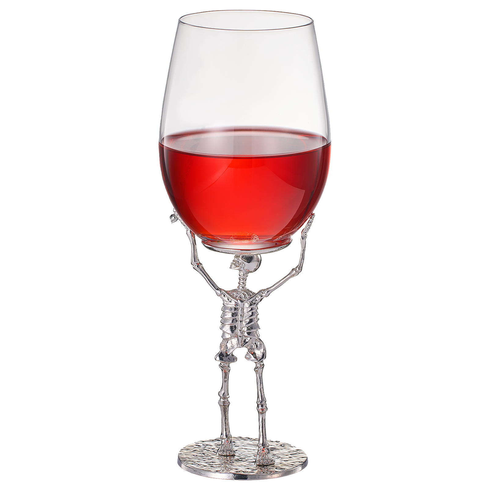 Stemmed Skeleton Wine Glass | SINGLE | 19oz Halloween Skeleton Glasses 10" H, Goth Gifts, Skeleton Gifts, Skeleton Decor, Spooky Wine Gift Set, Perfect for Halloween Themed Parties