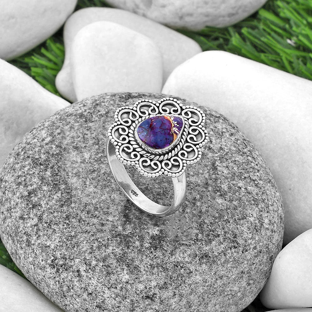 Copper Purple Turquoise - Arizona Ring size-9.5 R-1337 SDR203377